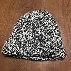 手編み風 ゼブラ柄？ ニット帽