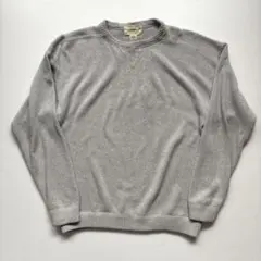 old eddie bauer グレー クルーネックセーター Lサイズ