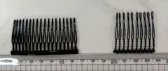 ブラック ヘアコーム　2個セット　　手芸　アップヘア