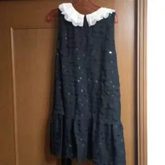 MARBLE　ブラック　フォーマル　ワンピース　チュニック　発表会　演奏会