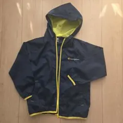 【お値下げ】Champion フード付きジャケット ネイビー/イエロー