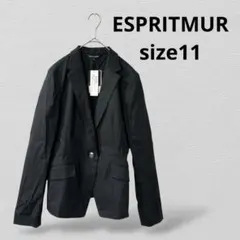 ESPRITMURエスプリミュール テーラードジャケット　麻混　11号　ブラック