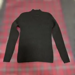 ブラックニットセーター　ウール100%