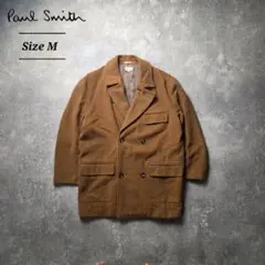 PaulSmithポールスミスロンドンダブルピーコートウールトラッドブラウンM