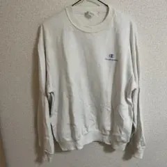 古着　Champion クルーネック スウェット ホワイト