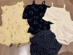ベビー服 セットアップ 3点セット+パンツ1点女の子
