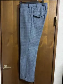 LARDINI⭐︎チェック柄 スラックス⭐︎46⭐︎ダメージ有り格安のサムネイル
