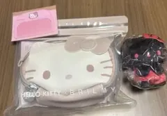 HELLOKITTY x BRILMY ミニポーチペールピンクコームガチャセット
