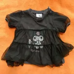 クロミちゃんフリル付き黒Tシャツ　90センチ