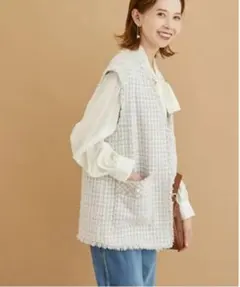 セットアップ対応　ツイードジレ ベスト