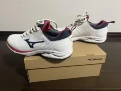 カ*ン様 Mizuno ゴルフシューズ ホワイト/ネイビー/レッド
