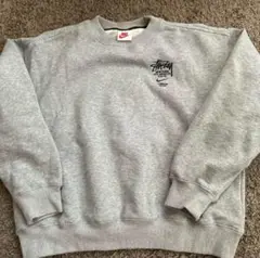 タイムセール‼️ Nike Stussy コラボ スウェット S グレー