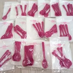 baskin BR ピンク使い捨てスプーン多数