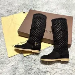 【未使用美品】LOUIS VUITTON モノグラム ブラックスエードレザーのサムネイル