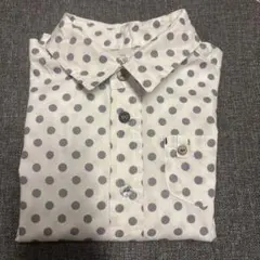 110cm ラグマート　長袖ボタンシャツ