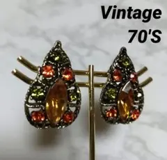 ヴィンテージ ティアドロップ型　イヤリング