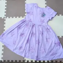 アナスイミニ　薄紫 星柄 半袖ワンピース　１４０　美品