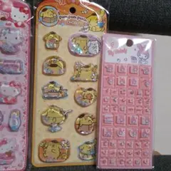 サンリオ タイルシール　キティ　ポムポムプリン　ウォーターシール　マイメロディ