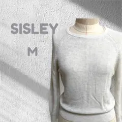 シスレー SISLEY ニット セーター 秋冬コーデ クルーネック ラメ混 Mのサムネイル