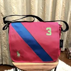 ✨新品（タグ付）✨限定色✨ポロラルフローレン ショルダーバッグ ナイロン 刺繍