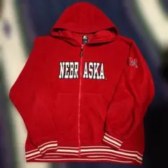 90s STARTER カレッジ フリース フルジップ パーカー Y2K