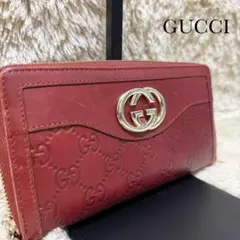 GUCCI グッチ ソーホー インターロッキングG ラウンドファスナー長財布