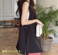 未使用 Helm ベージュ　サイドベルトジレベスト　L