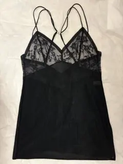 【美品】Chloé クロエ ランジェリー スリップ キャミソール レース 黒 Mのサムネイル