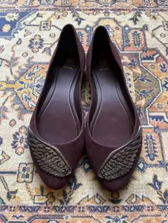 melissa フェイクスウェード　フラットシューズ　24.5センチ　EU39
