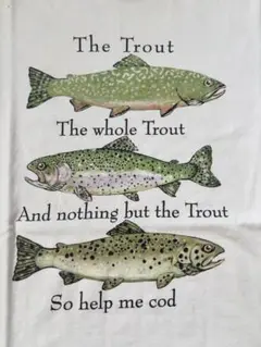 90s Tシャツ　魚　ヴィンテージ