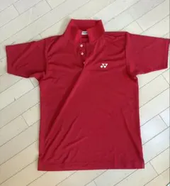YONEX 赤 Lサイズメンズ ポロシャツ