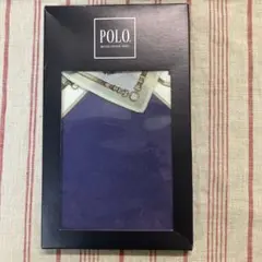 POLO パープル 馬具デザイン ハンカチ