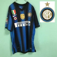 セリアA インテル 2010チャンピオンパッチ付き 長友 #55 ゲームシャツ