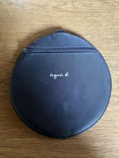 agnis b. アニエスベー ラウンドポーチ ブラック　ミニポーチのサムネイル