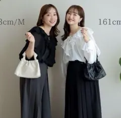 しまむら　omi08wear×terawear シアーフリルブラウス　てらおみ