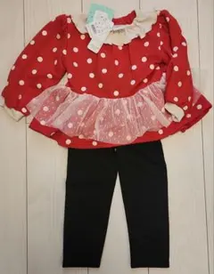 DisneyBaby ミニーマウス ディズニー 長袖 上下セット ベビー こども