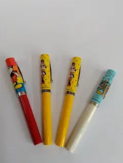ディズニー　ボールペン　4本セット　ミッキー　ミニー　ドナルド　ジャンク品