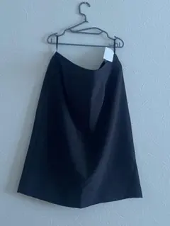 スーツスカートTPU素材 黒 タイトスカート