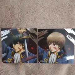 銀魂　吉原大炎上　アニメイトフェア特典箔押しスクエアカード土方十四郎＆沖田総悟