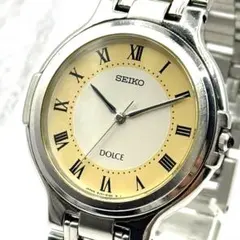 極美品　稼働品　SEIKO　ドルチェ　クォーツ　新品電池　メンズ　腕時計のサムネイル