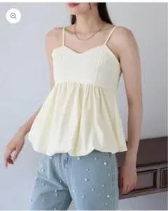 BLUE EAST バルーンキャミビスチェ ベージュのサムネイル