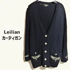 Leilian カーディガン 黒 13号のサムネイル