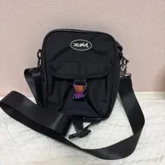 【美品】X-girl ブラック ショルダーバッグ