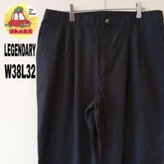 USA古着 LEGENDARY ツータック　チノパン　W38L32 ブラック