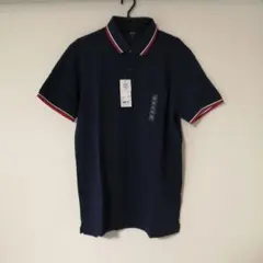 ユニクロ UNIQLO ネイビー DRYポロシャツ XL ドライカノコデザイン