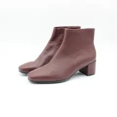 46■ecco エコー 本革コンフォートショートブーツ(35)美品のサムネイル