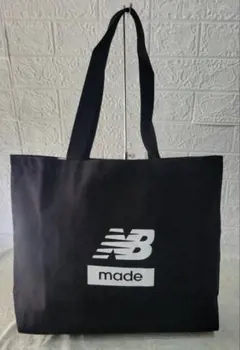 【未使用】newbalance ニューバランス　コットントートバック 黒 大容量