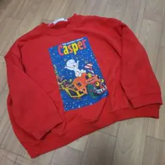 Casper キッズ トレーナー レッド 120cm
