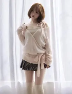 Andmary Sheer loose knit tops - メルカリ