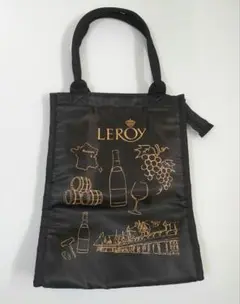 LEROY 保冷バッグ　トート　ワインエコバッグ ブラック　高島屋